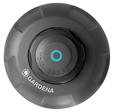 Aspersor Emergente Md40 De Gardena Sprinklersystem (Negro/Gris, Ancho De Pulverización De 2,5 A 3,5 Metros