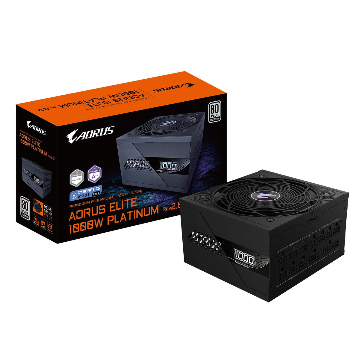 Fuente Alimentacion Gigabyte Gp-Ae1000pm Pg5,1000w,Active Pfc,80+ Platinum,Modular,Atx