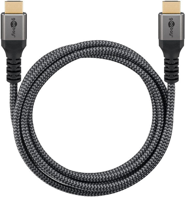 EAN 4040849649943 - Goobay 64994 cable HDMI 2 m HDMI tipo A (Estándar) Negro, Plata imagen 2