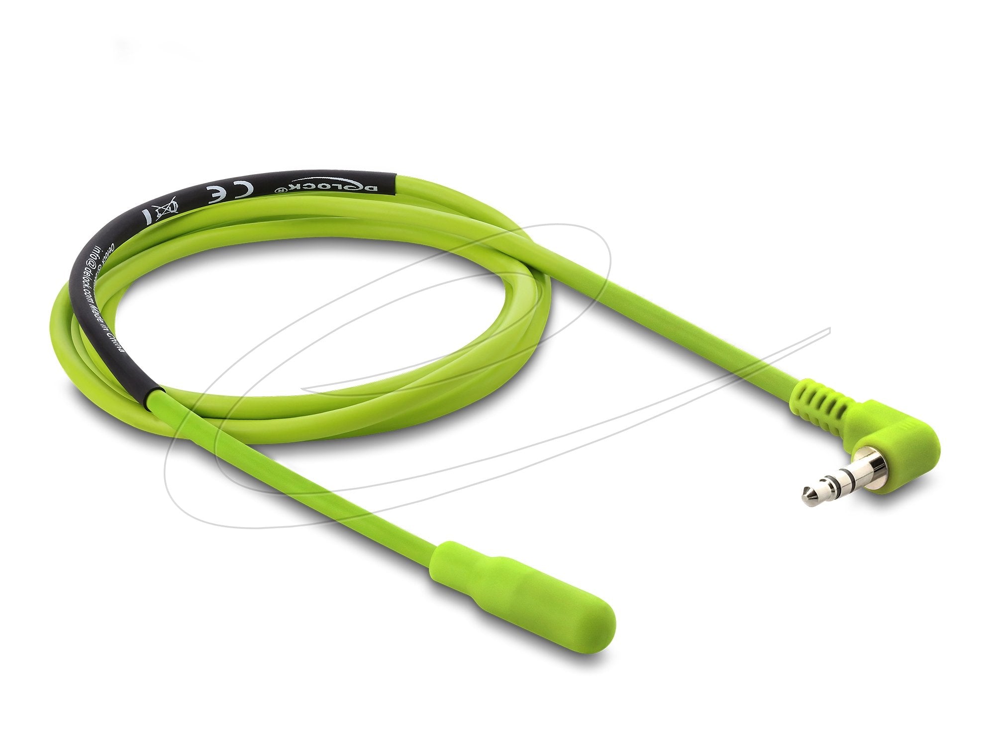 Delock Temperaturfühler-Cable Mit 3,5 Mm 3 Pin Klinkenstecker 90° Gewinkelt Ds18b20 1 M