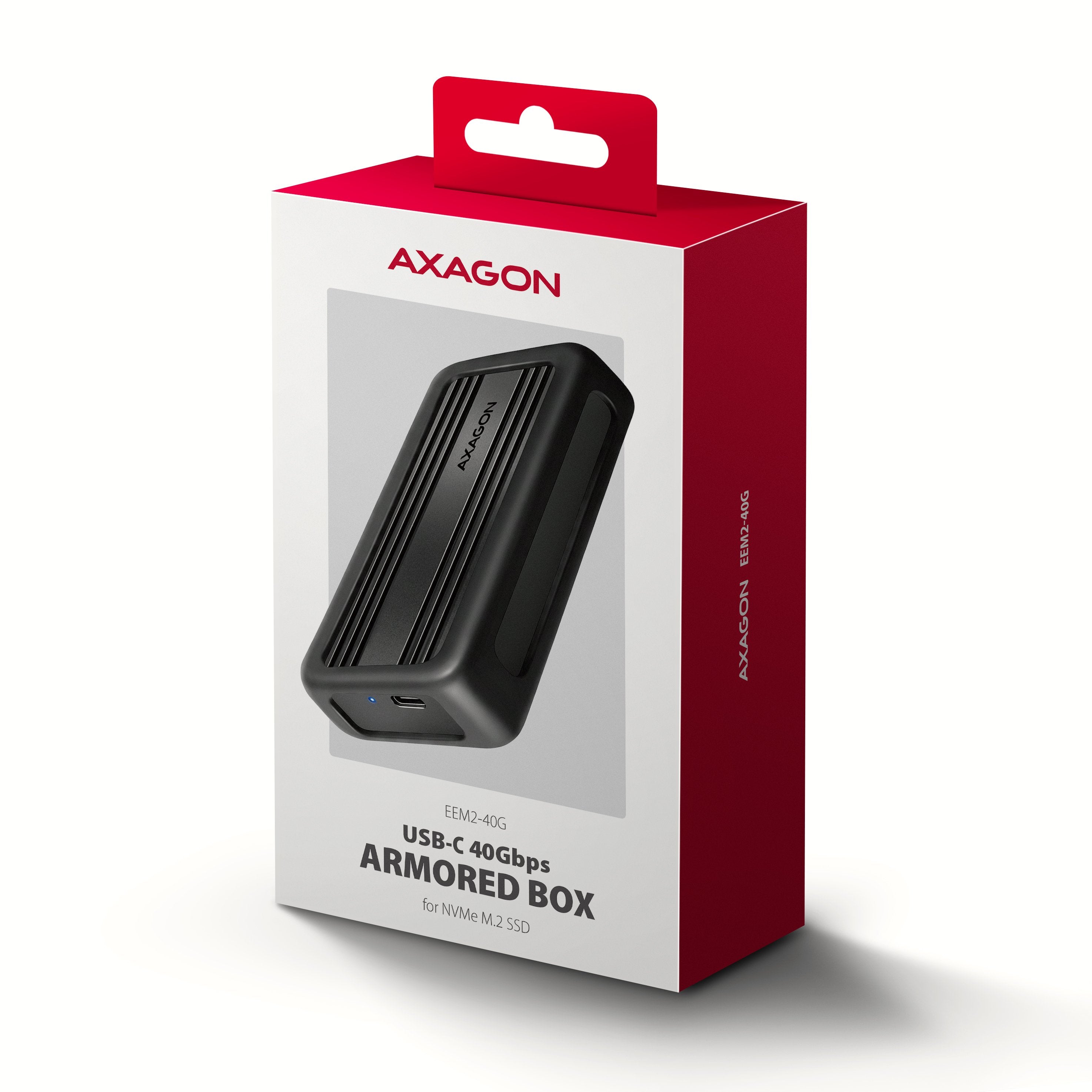 Axagon Eem2-40g Usb-C 40gbps External Enclosure For M.2 Nvme Ssd