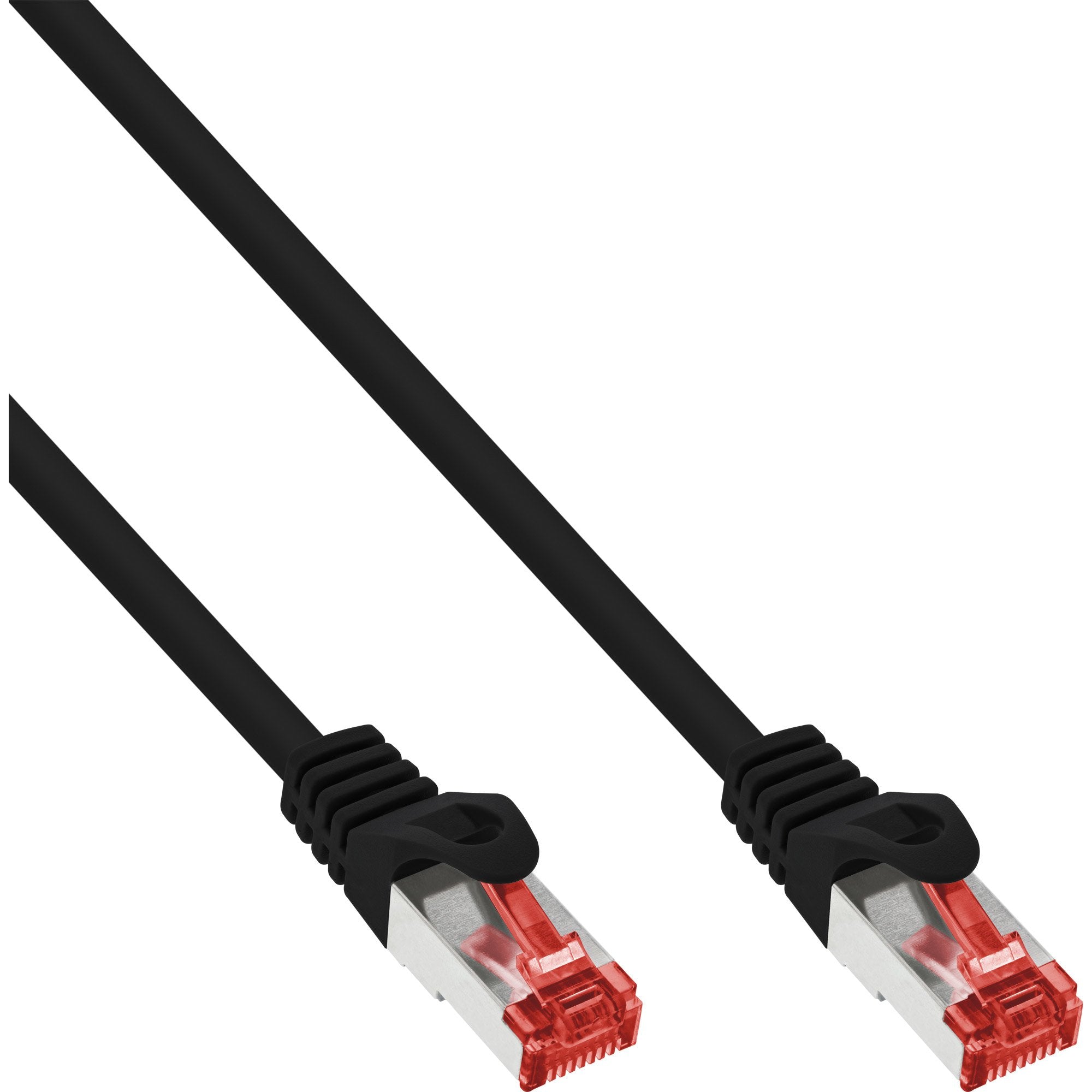 70 Piezas Bulk-Pack Inline Patch Cable, S/Ftp (Pimf), Cat.6, 250mhz, Pvc, Cca, Negro, 1m