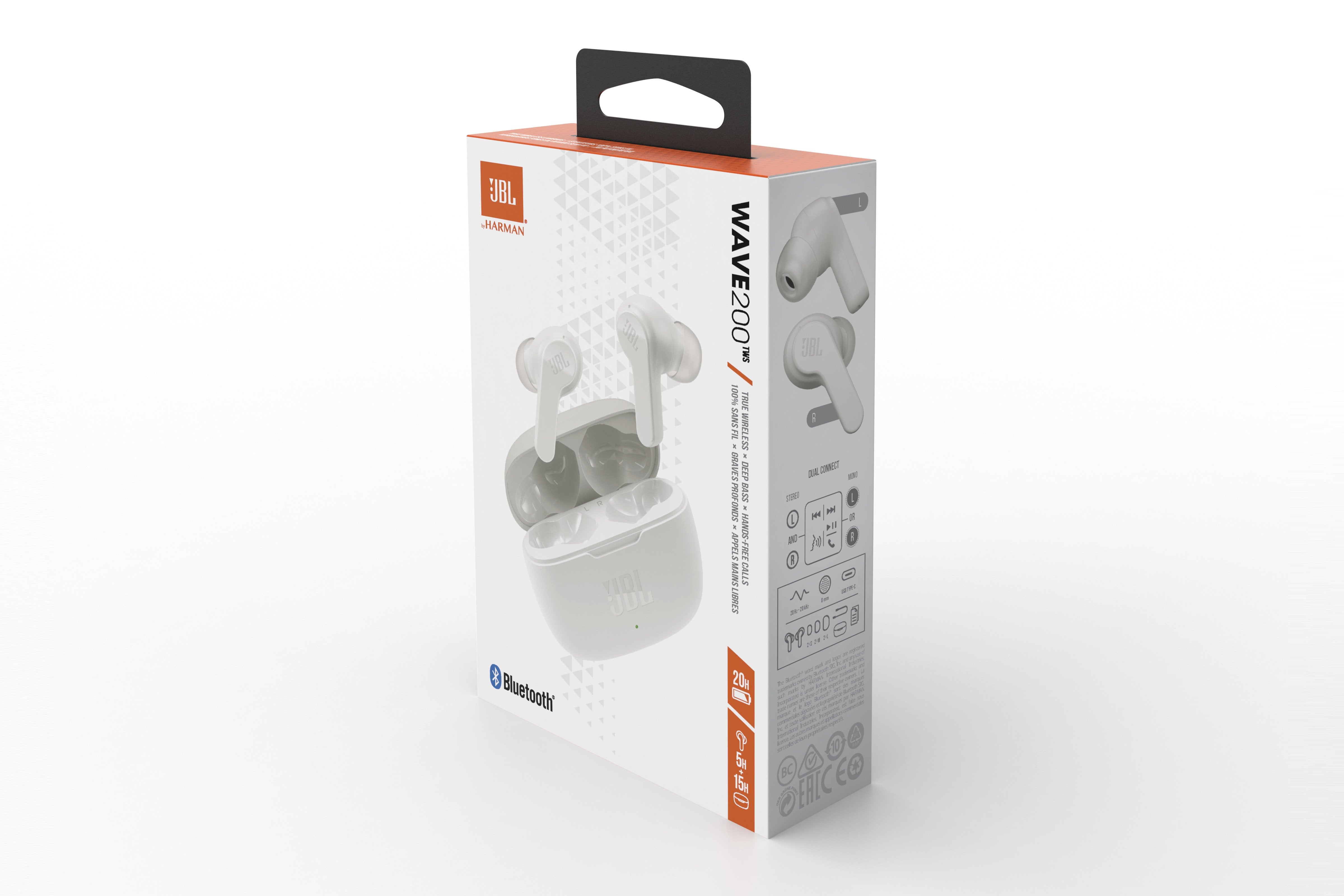 EAN 6925281988431 - JBL Wave 200 TWS Auriculares Inalámbrico Dentro de oído Música Bluetooth Blanco imagen 6