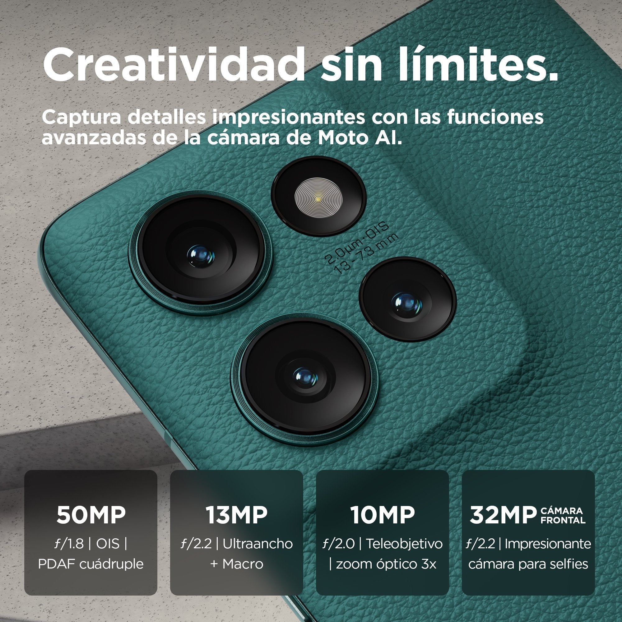 EAN 0840023265457 - Motorola edge 50 16,9 cm (6.67") SIM doble Android 14 5G USB Tipo C 12 GB 512 GB 5000 mAh Verde imagen 6