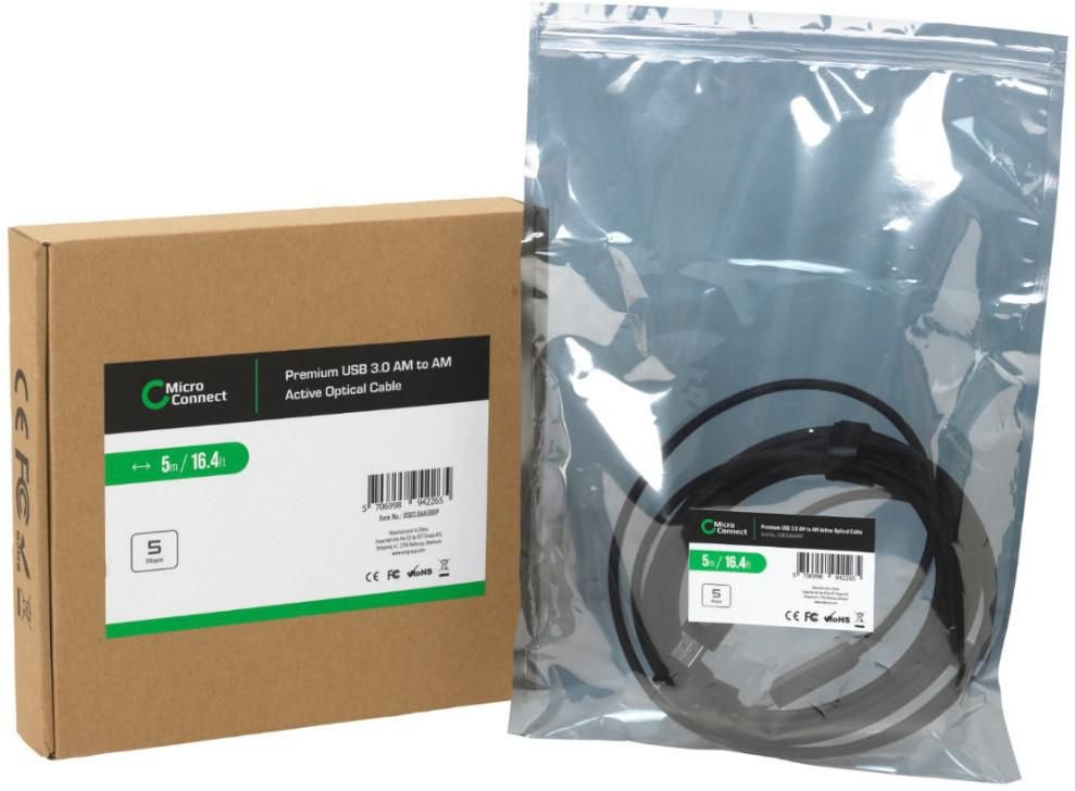 Microconnect Usb3.0aa5bop Cable Usb 5 M Usb 3.2 Gen 1 (3.1 Gen 1) Usb A Negro