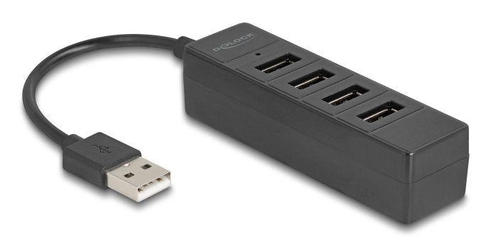 Delock Usb Hub 4 Port Usb 2.0 Con 4 X Usb Typ-A Hembra Negro