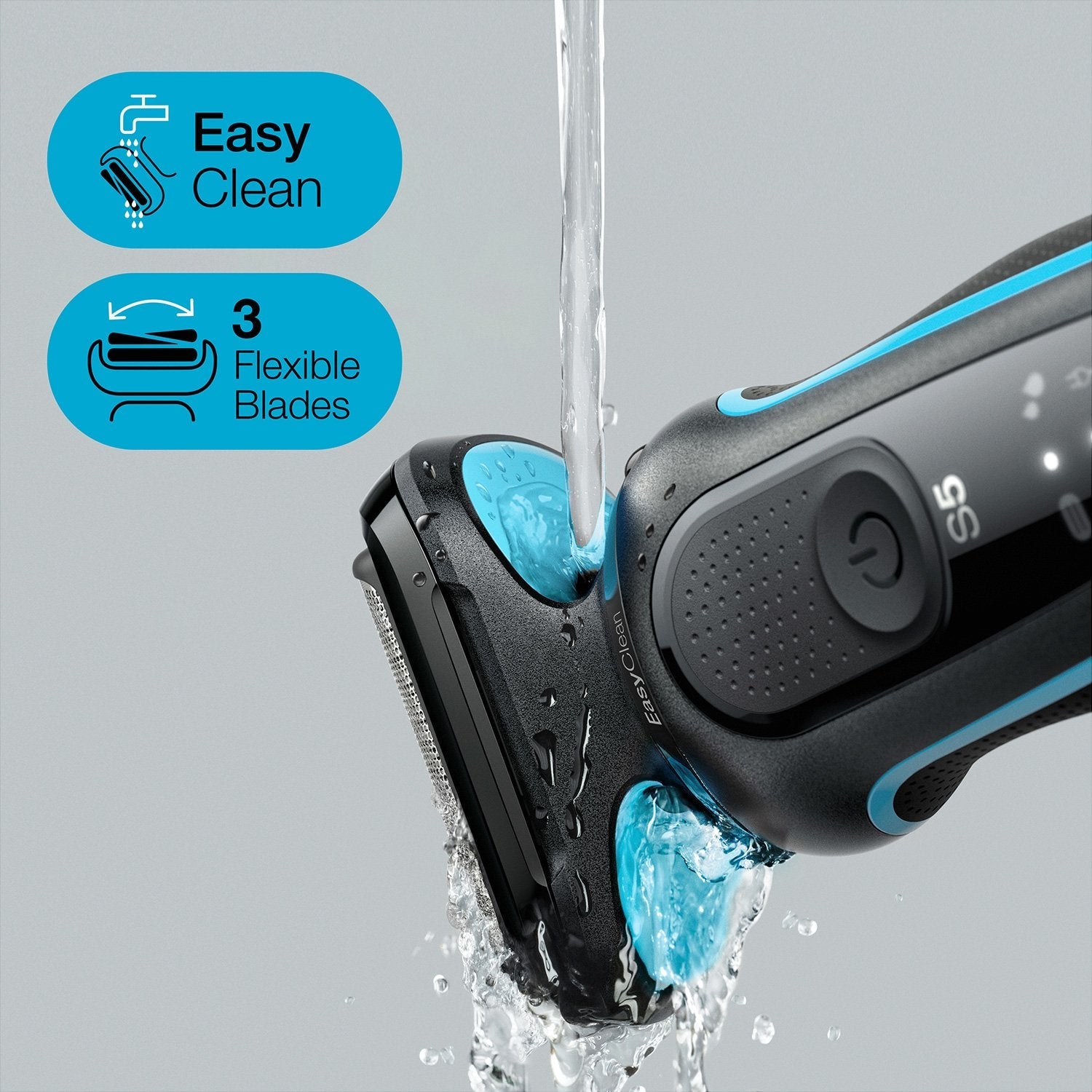 Braun Series 5 51-M1000s Máquina De Afeitar De Láminas Negro, Azul