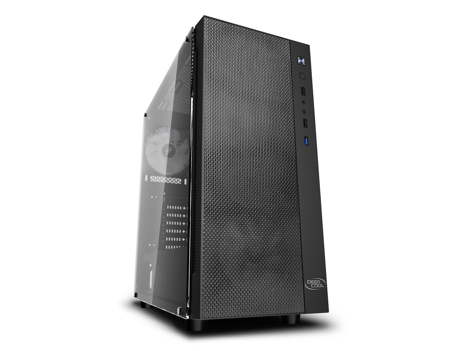 Caja Pc Deepcool Matrexx 55 Mesh Add-Rgb 4f Ne Cristal Templado/4xven 120 Mm Argb/Luces Rgb Dp-Atx-Matrexx55-Mesh-Ar-4f