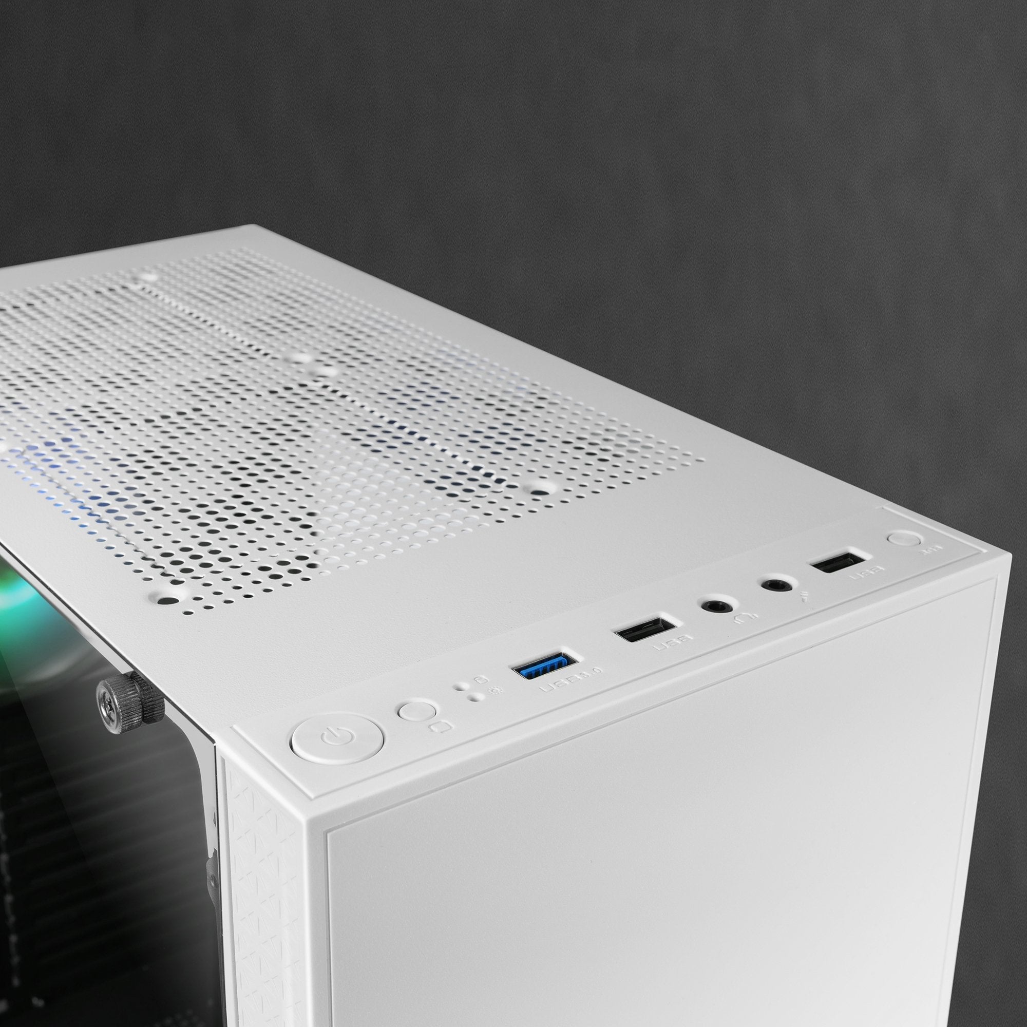 Caja Pc Marsgaming Mcu3 Argb Blanco Atx