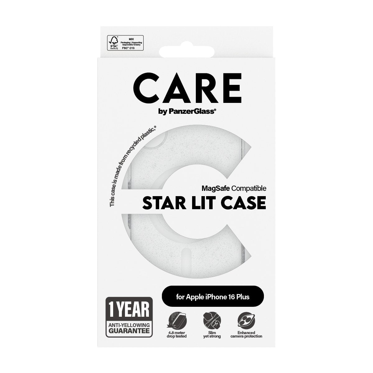 EAN 5715685004094 - PanzerGlass CARE™ by ® Urban Combat Case Star Lit w. White MagSafe iPhone 16 Plus funda para teléfono móv imagen 3