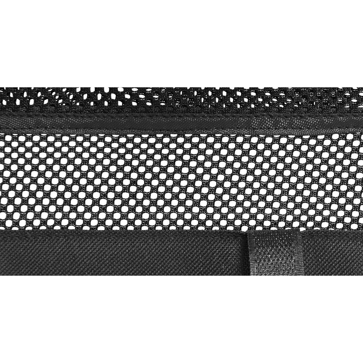 Inline® Storage Net With Hook-And-Loop Straps, For Under-Table Mounting, Black