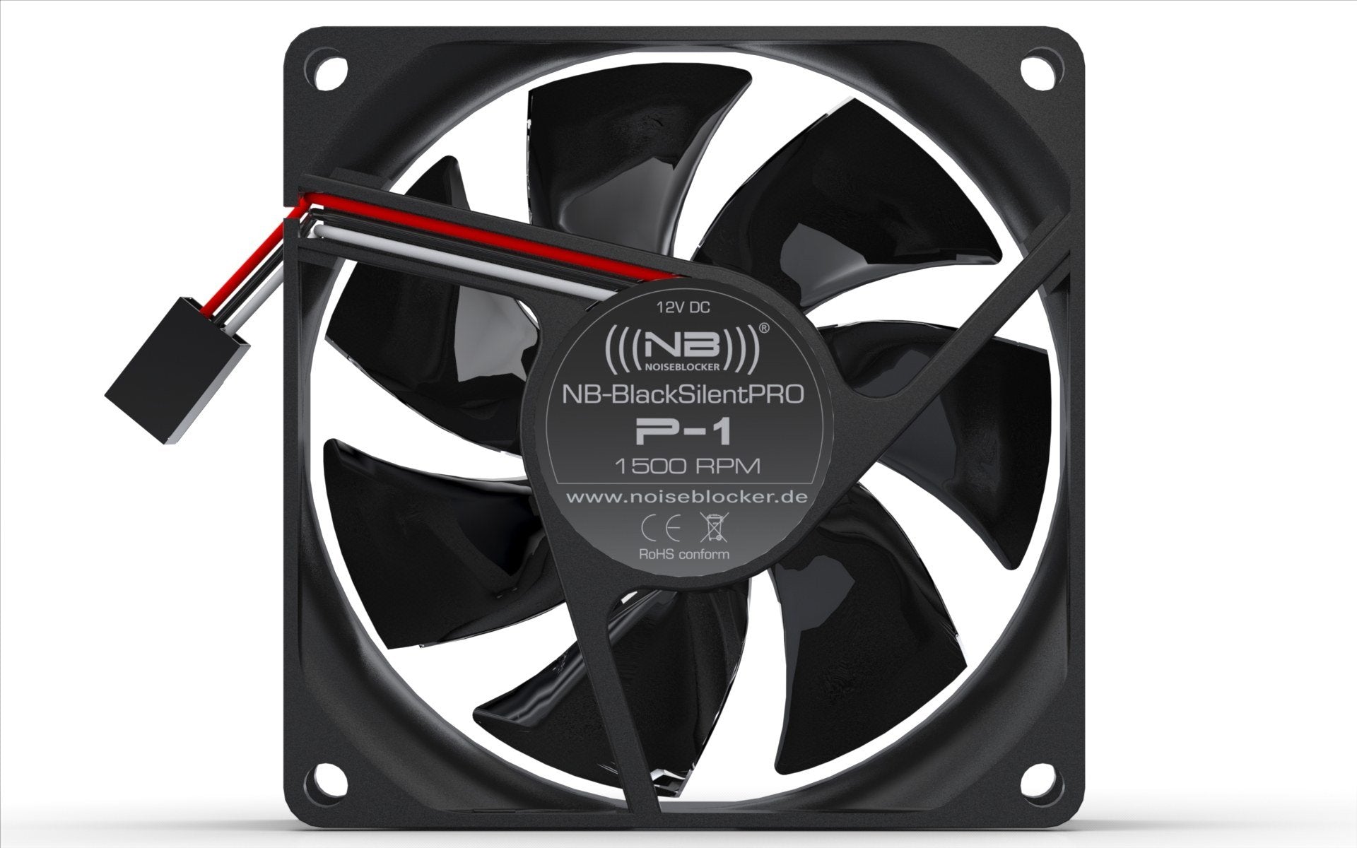 Noiseblocker Blacksilentpro P-1 Carcasa Del Ordenador Ventilador 8 Cm Negro