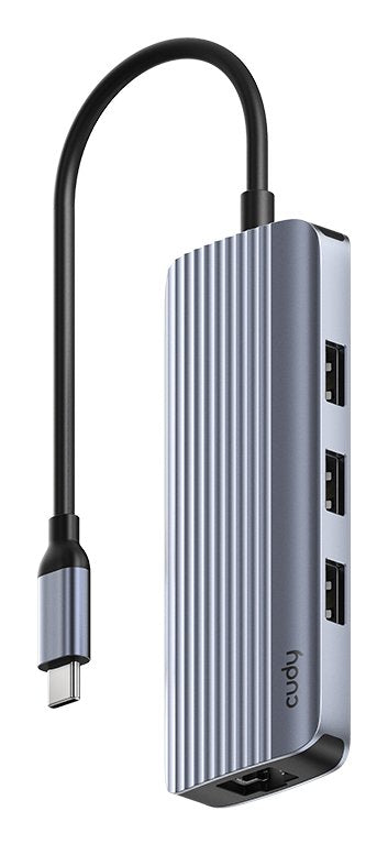 EAN 6971690794460 - Cudy UH606 base para portátil y replicador de puertos Alámbrico USB 3.2 Gen 1 (3.1 Gen 1) Type-C Gris, Pl imagen 1
