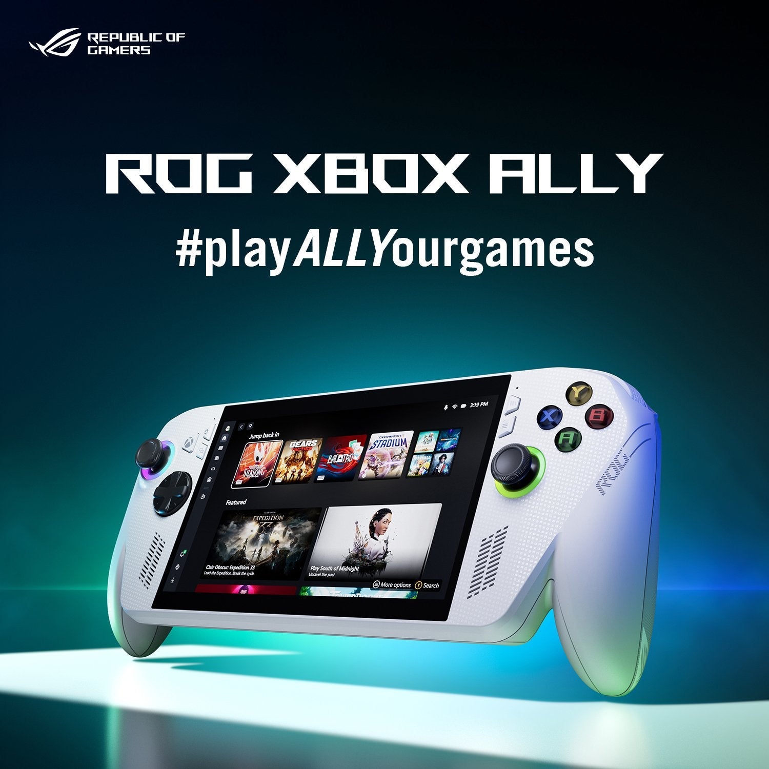 Consola  Asus Rog Xbox Ally Rc73ya-Nh002w, Portátil Blanca 90nv00g1-M002h0
