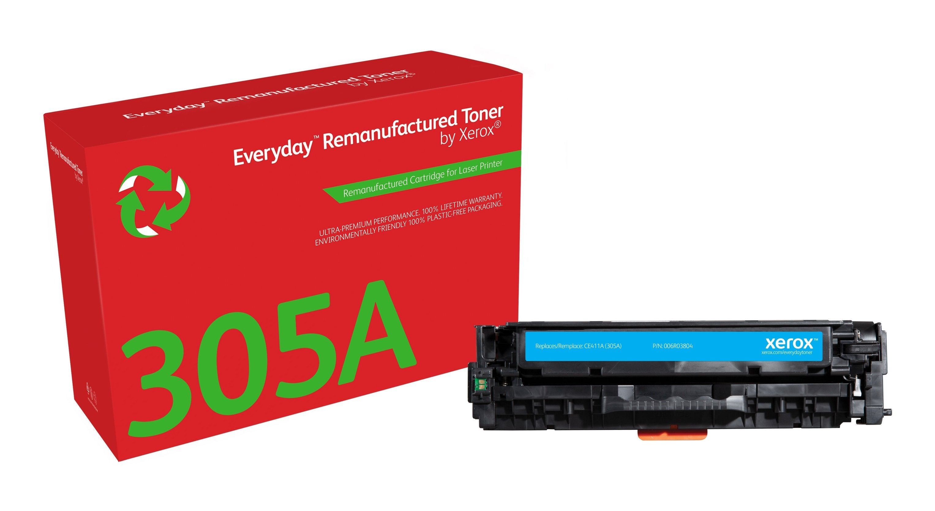 Xerox Toner Para Hp 305a  Color Laserjet Pro 300 M351(Ce411a) Cyan