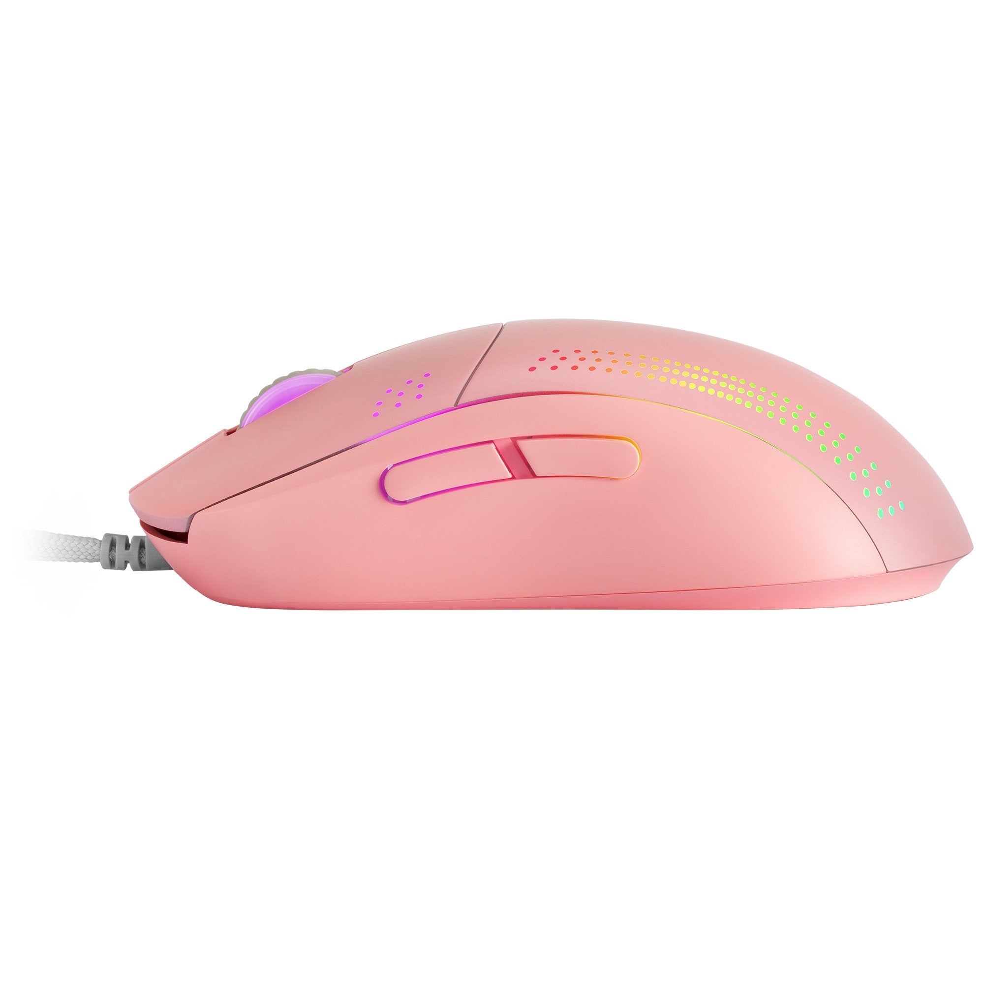 Ratón Gaming Mars Gaming Mmpro/ Hasta 32000 Dpi/ Rosa