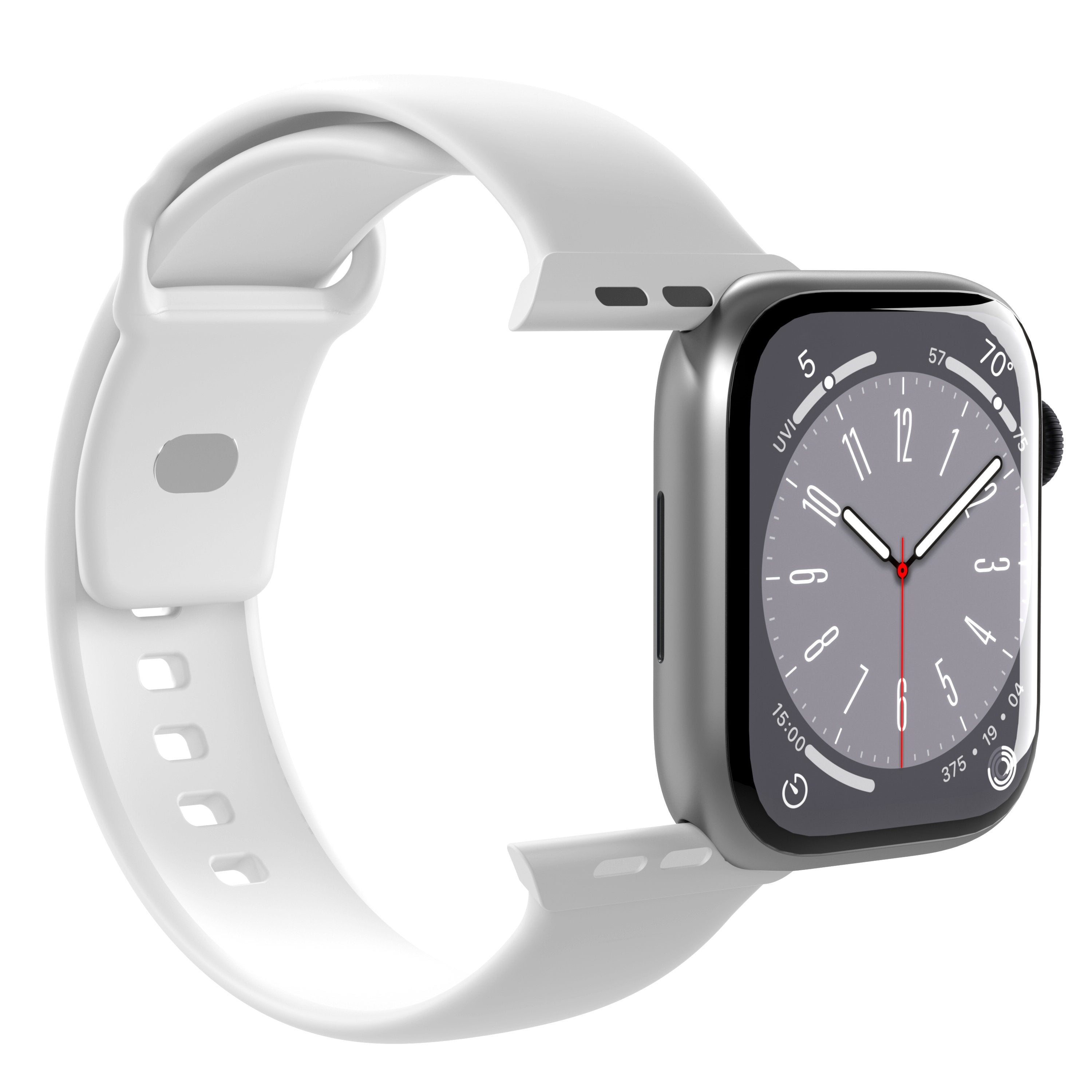 Puro Icon - Elastyczny Pasek Do Apple Watch 42/44/45/49 Mm (S/M & M/L) (White)