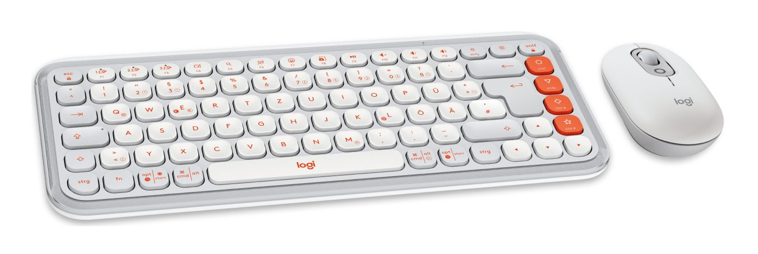 Logitech 920-013107 Teclado Ratón Incluido Universal Bluetooth Qwertz Alemán Blanco