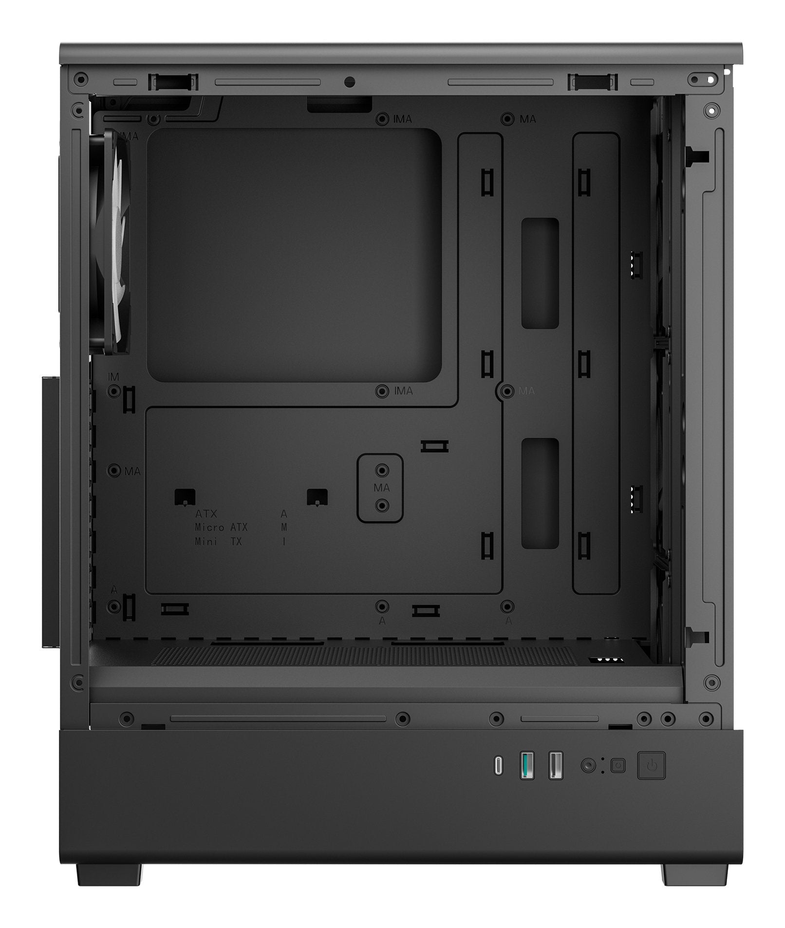 Deepcool R-Cc550bkana4-G Cc550 4f Mid Tower Case, Black