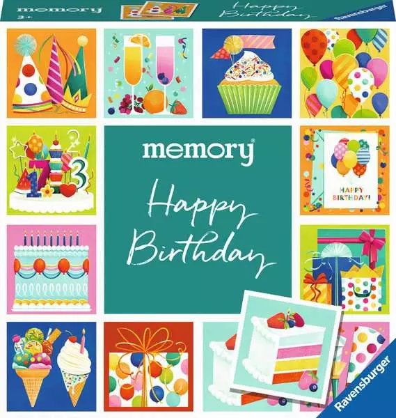 Momentos De Memoria De Ravensburger - Feliz Cumpleaños, Juego De Memoria 22399