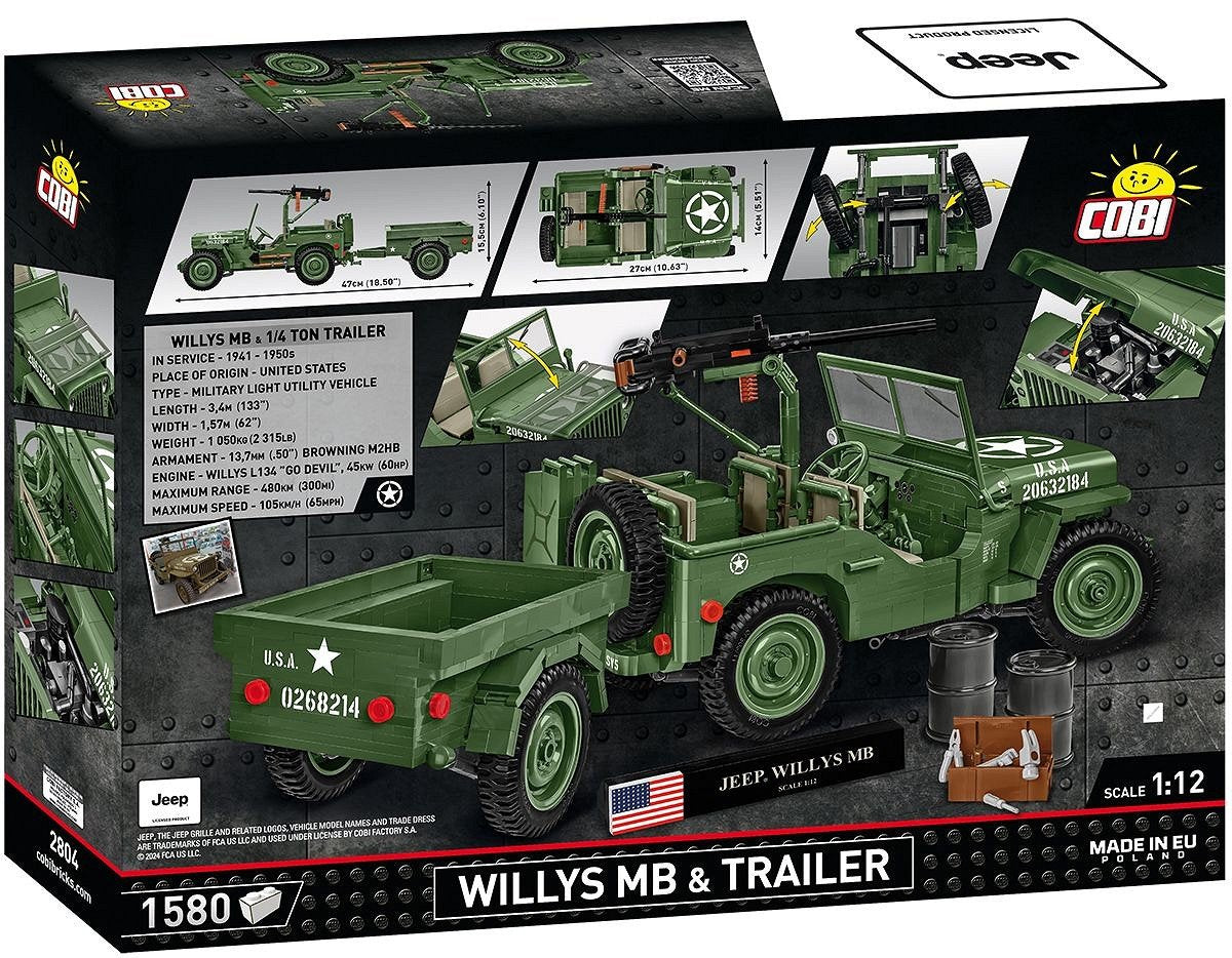 Cobi Willys Mb & Trailer Executive Edition Cobi-2804