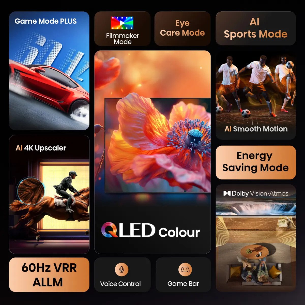 EAN 6942351418391 - Hisense 43E77Q 109,2 cm (43") 4K Ultra HD Smart TV Wifi Negro imagen 3