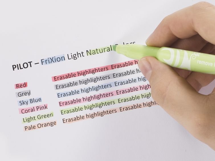 Pilot Pen Frixion Light Natural Marcador Fluorescente Multicolor