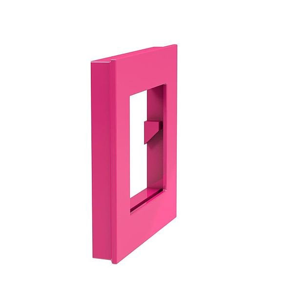 Novus Dahle 95553 Imán Mega Magnet Cuadrado Xl 7,5x7,5 Cm C/Portafoto Rosa