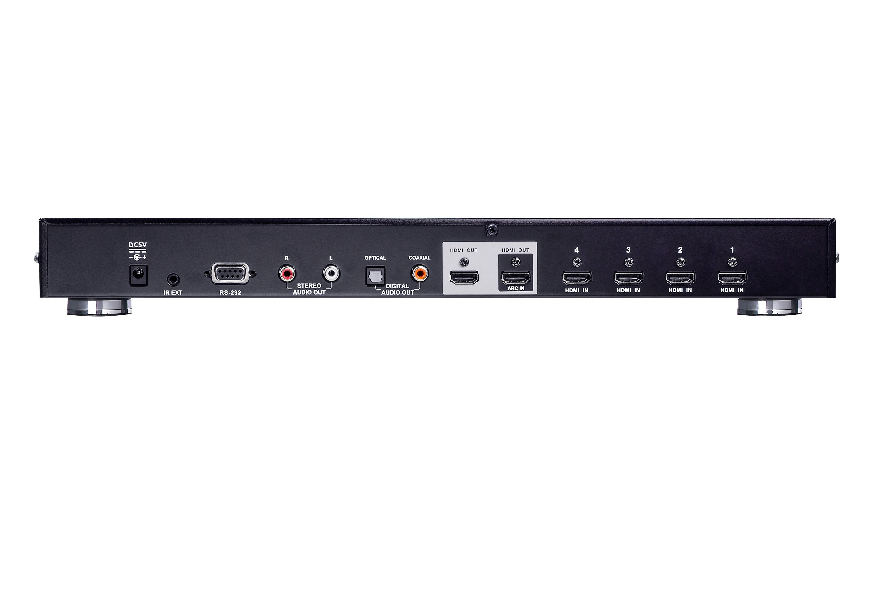 Conmutador 4x1 Hdmi True 4k De 4 Puertos Con Salida Dual         Aten Vs482b