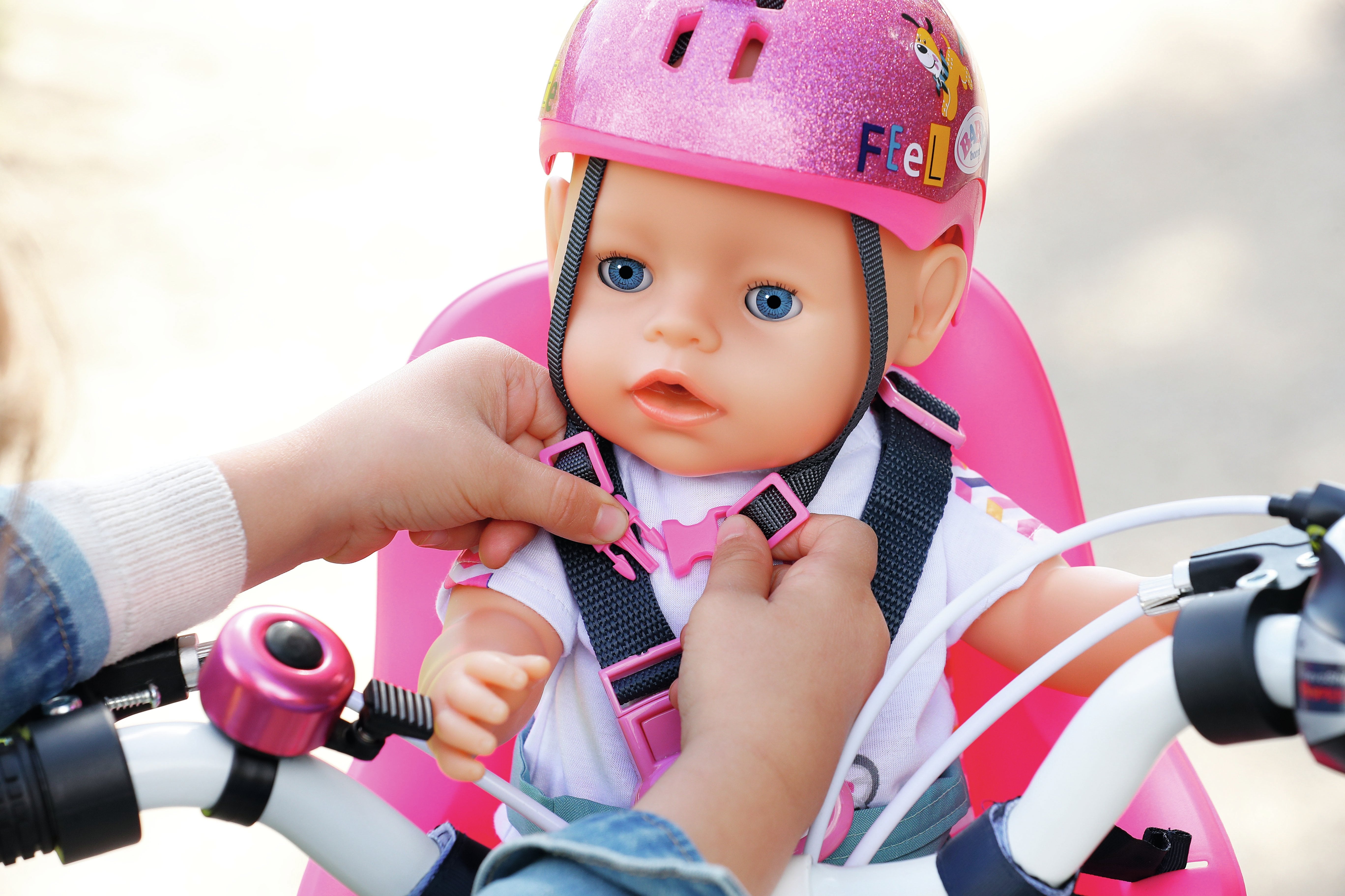 Casco De Bicicleta Zapf Creation Baby Born® 43 Cm, Accesorios Para Muñecas Rosa 836835