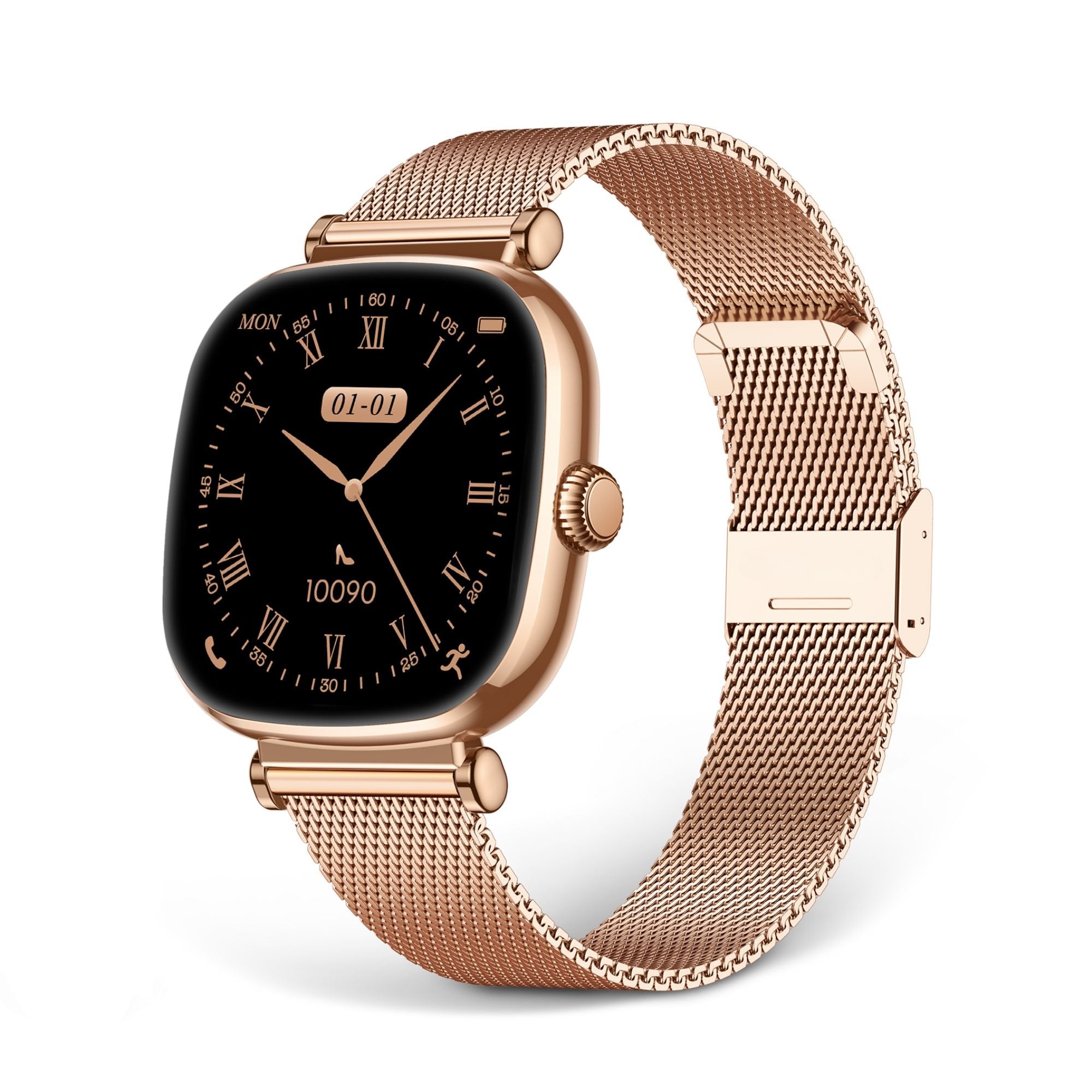 Ksix Iria Rosa Smartwatch 1.7" 2 Correas (Metal + Silicona)