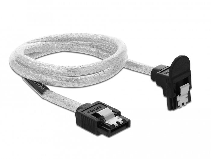 Cable Delock Sata 6 Gb/S Gerade Auf Unten Angular 50 Cm Transparente