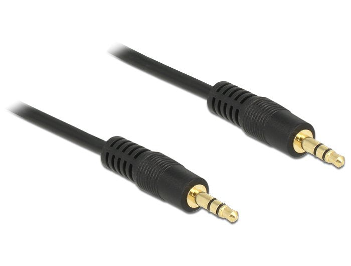 Delock Klinkencable 3,5 Mm 3 Pin Stecker > Stecker 2 M Schwarz