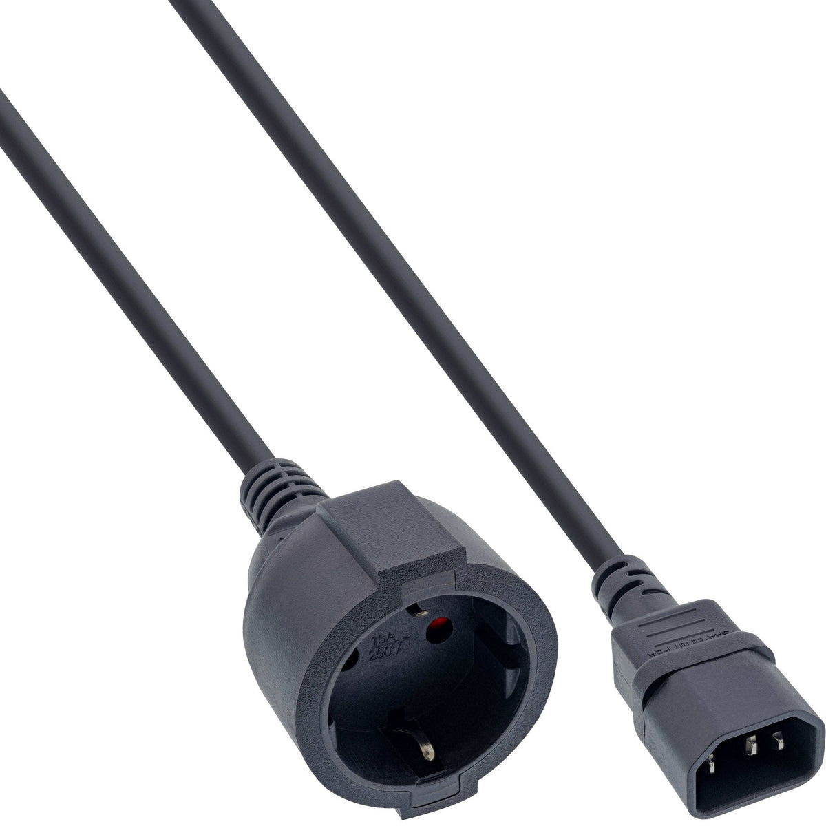 30 Piezas Bulk-Pack Inline Power Cable C14 Enchufe A Enchufe Tipo F Negro 1m