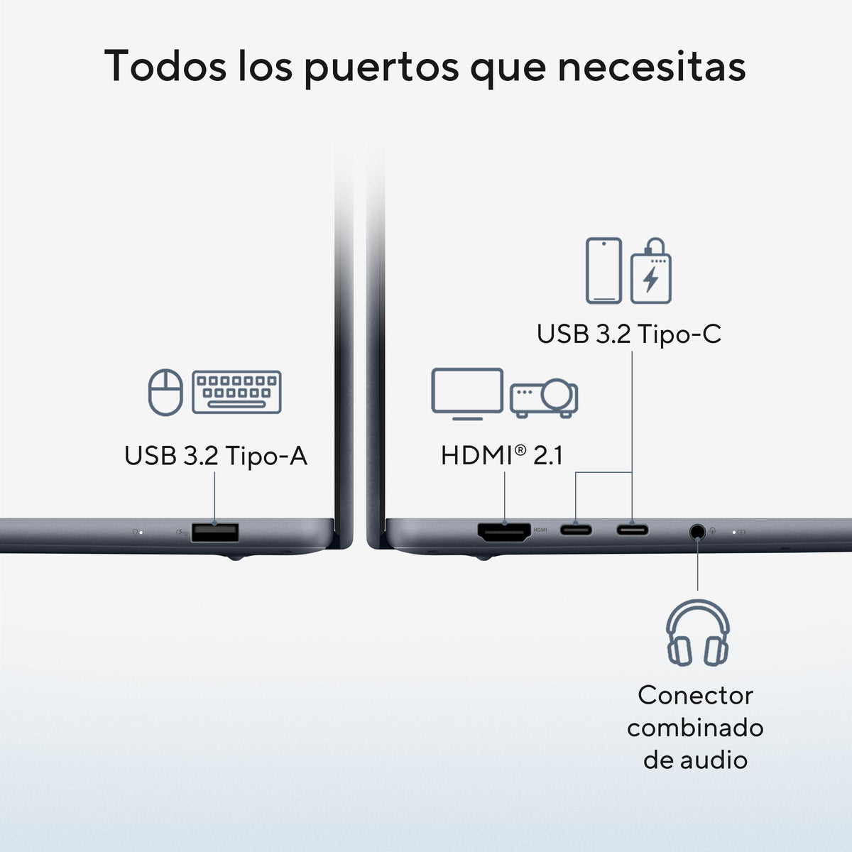 Portátil Asus Zenbook 14 Oled Ux3480qa U1090w Copilot+ Pc 14 " Wuxga Snapdragon X X1 26 100 45 Tops 16gb 256gb Ssd W11h Sin Cargador