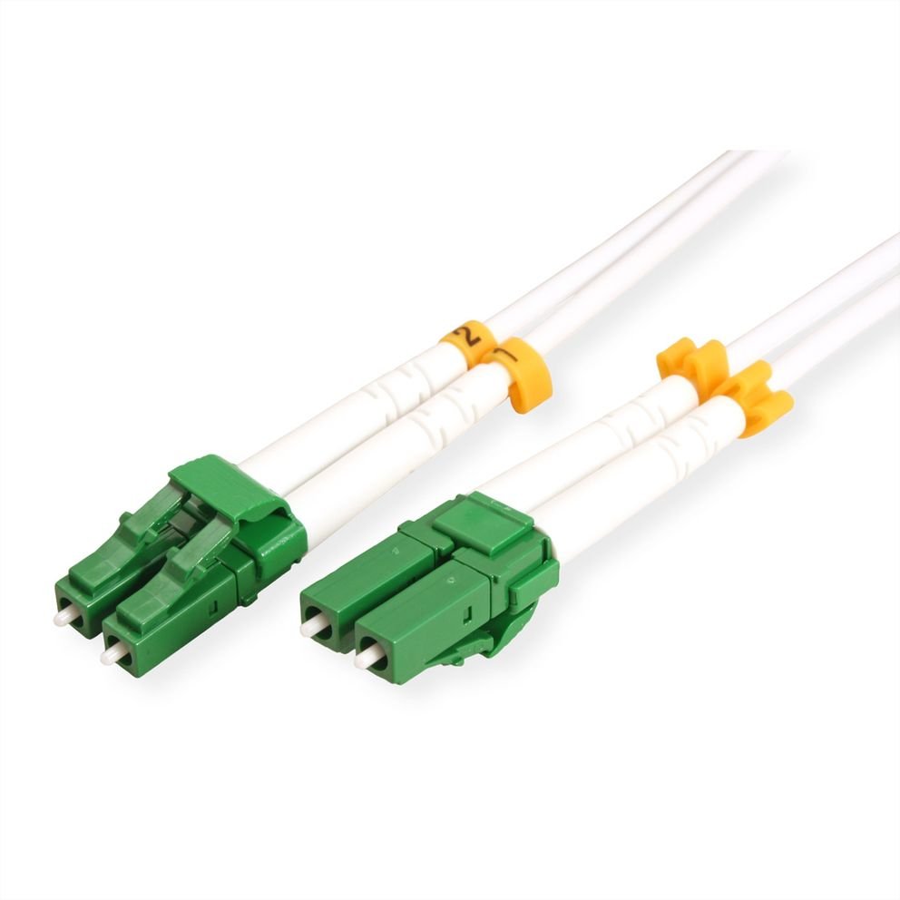 Roline Lwl-Cable Duplex, 9 125m Os2, Lc-Apc Lc-Apc, Stahlarmiert, Lsoh, Wei, 10 M