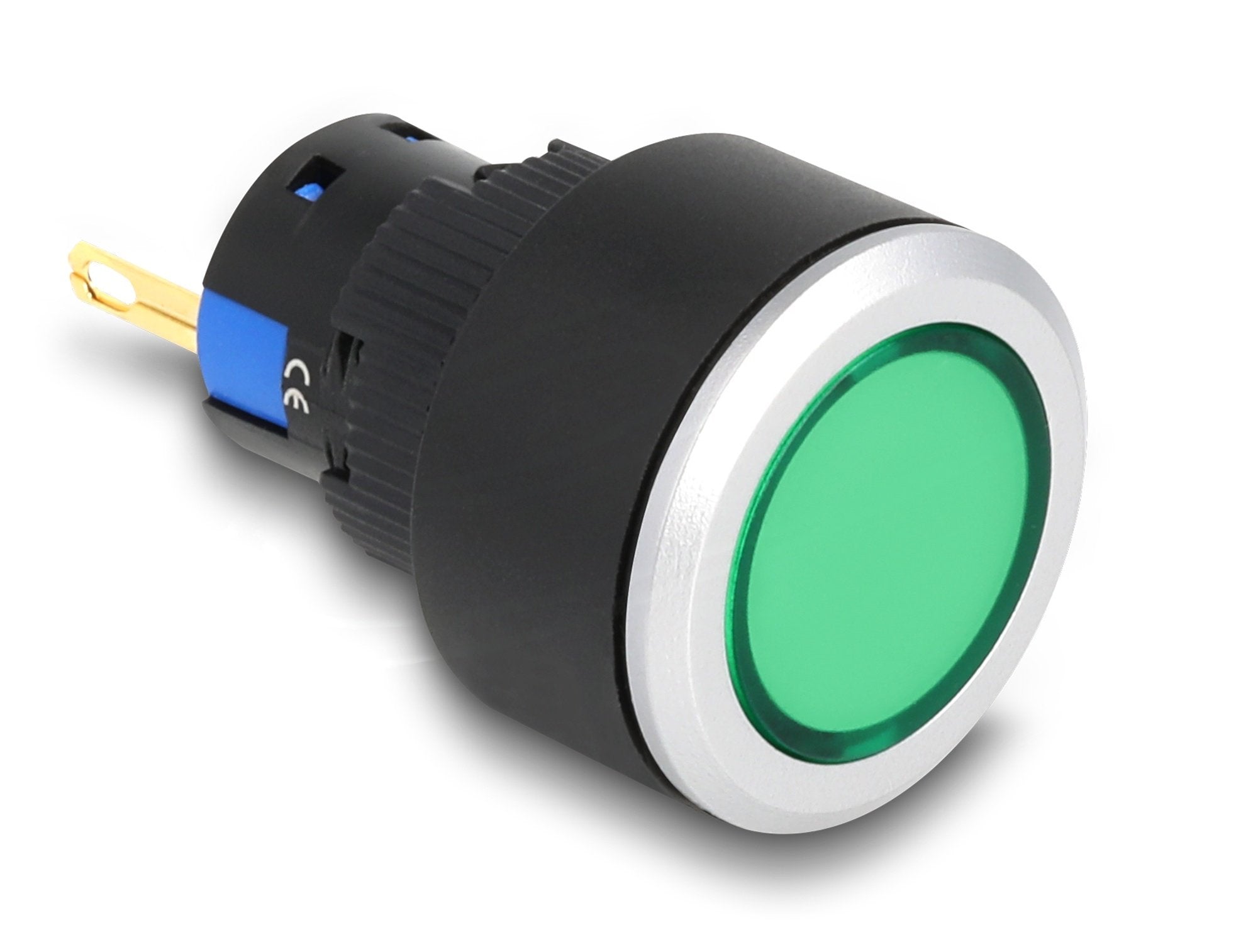 16 Mm Kunststoff Signallampe Grün   Lötversion