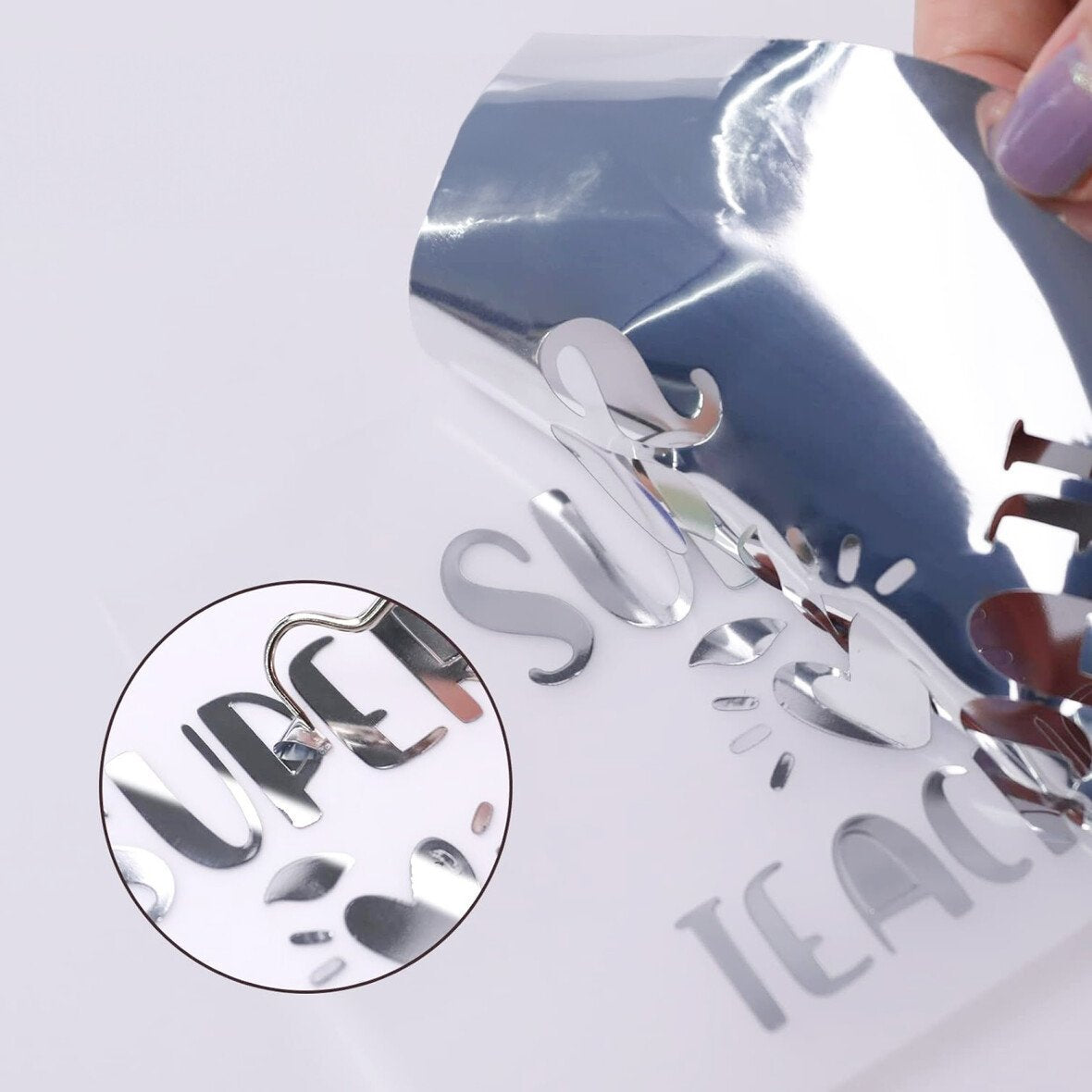 Loklik Permanent Adhesive Vinyl Mirror Metallic - Silver