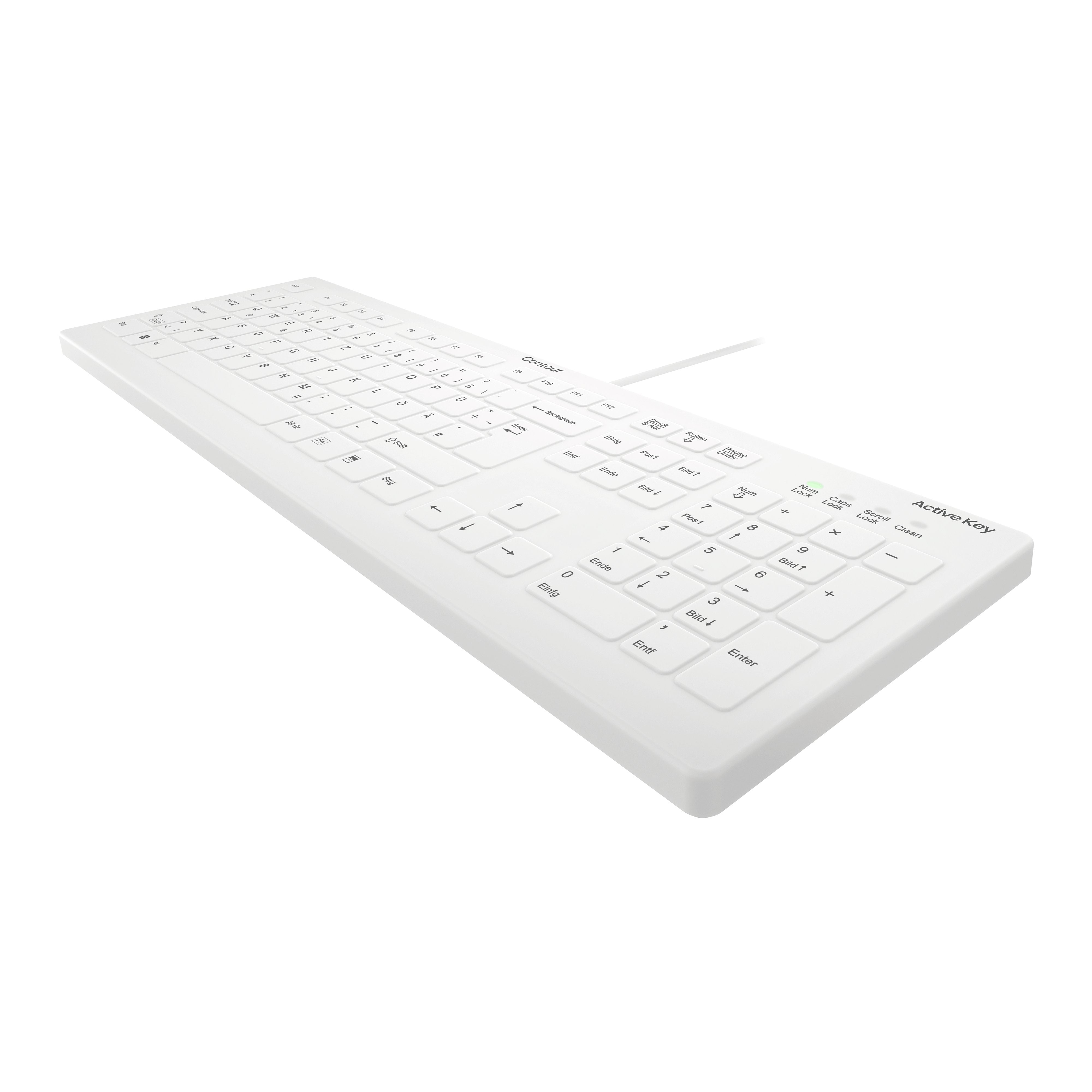 EAN 7061112753645 - Contour Design Active Key AK-C8112 teclado Médico USB QWERTZ Alemán Blanco imagen 3