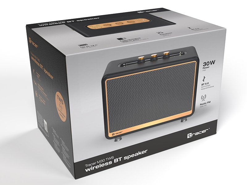 EAN 5907512871218 - Tracer M30 TWS BT Altavoz portátil estéreo Negro, Oro 30 W imagen 9