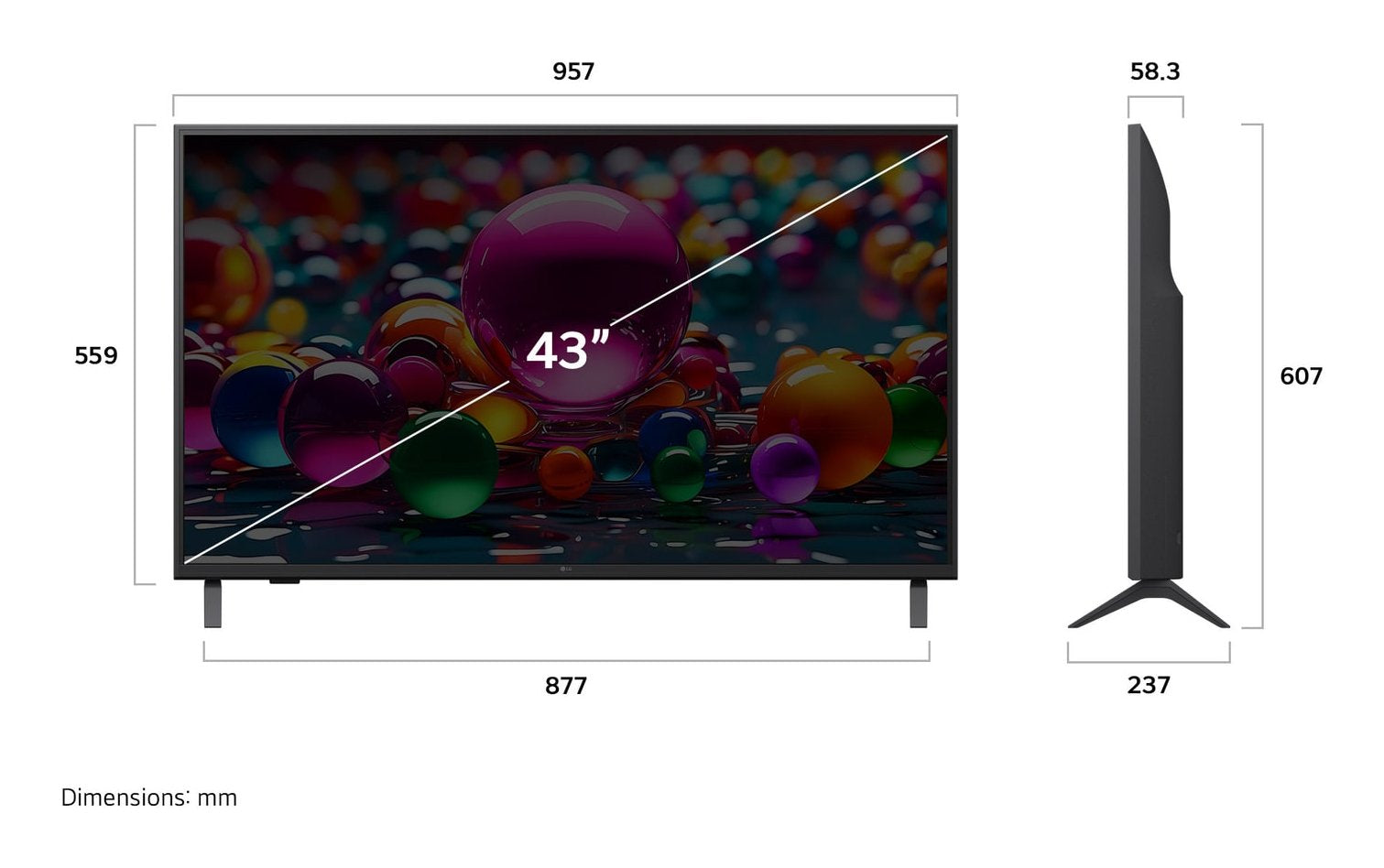 EAN 8806096530054 - LG UHD 43UA74006LB 109,2 cm (43") 4K Ultra HD Smart TV Wifi Negro imagen 6