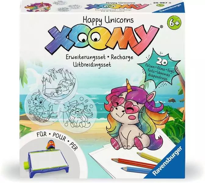 Ravensburger Xoomy Expansion Set Happy Unicorns, Pintura 25987