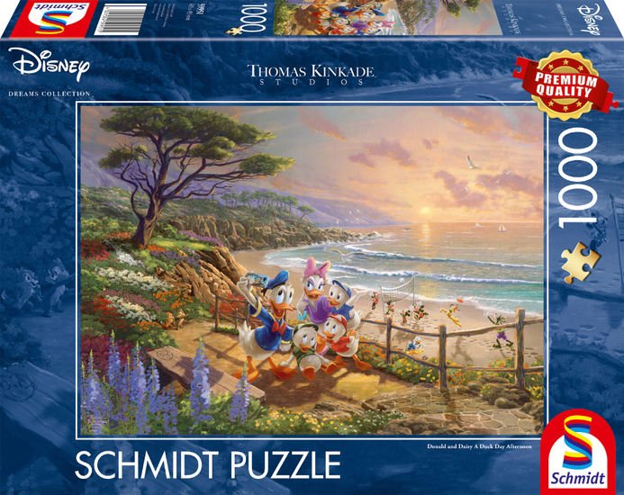 Puzzle Schmidt Spiele Thomas Kinkade Studios: Disney - Donald And Daisy A Duck Day Afternoon, 59951