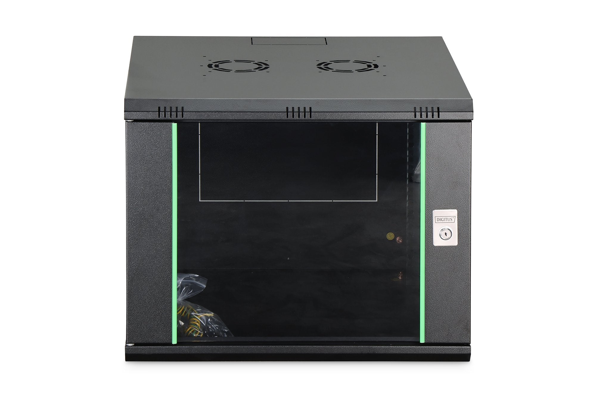 EAN 4016032257806 - Digitus DN-19 09U-6/6-EC-SW armario rack 9U Bastidor de pared Negro imagen 3