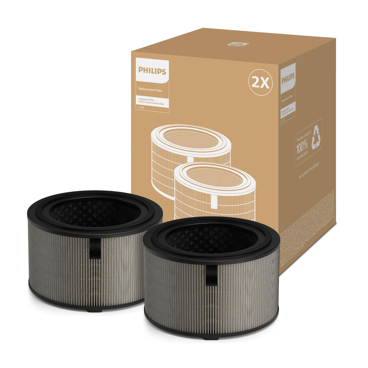 Philips Pureprotect 3200 Series, Luftreinigerfilter, Hepa, 99,97%, Box
