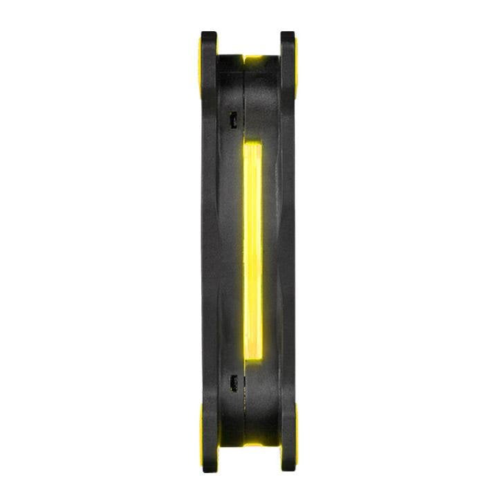 Ventilador Thermaltake Riing 14 Led Amarillo 140x140x25, Negro/Amarillo Cl-F039-Pl14yl-A