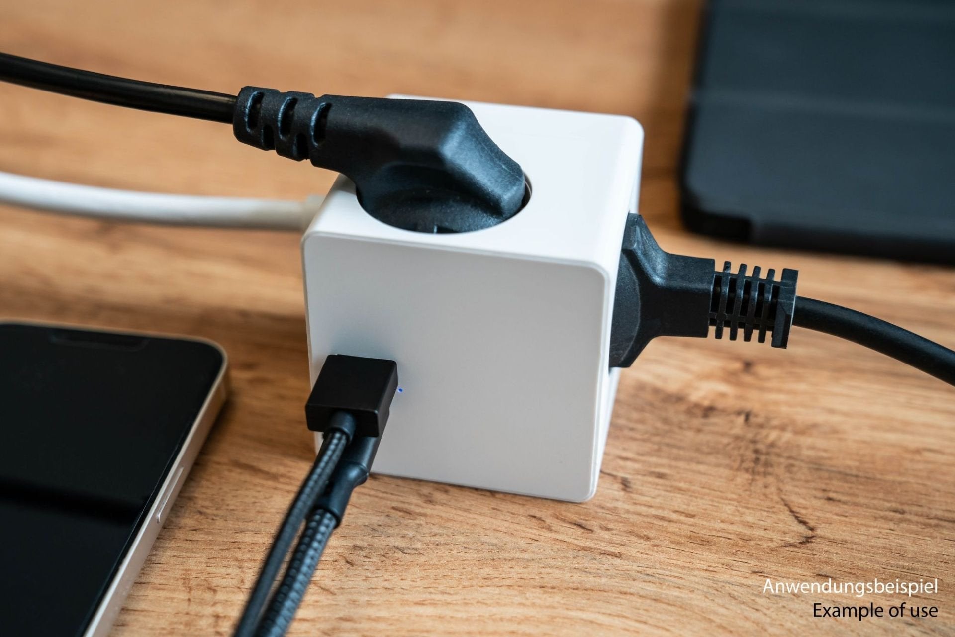 Cablemeister Steckdosenwürfel Mit 3m Zuleitung 3x Schuko  1x Usb-C 20w Pd 3.0  Usb-A 18w Weiss