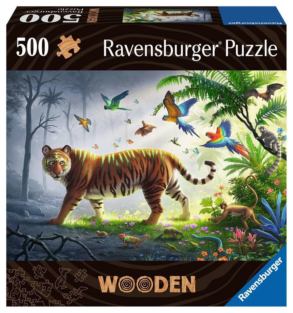Ravensburger Wooden Puzzle De Madera Tigre En La Jungla (505 Piezas)17514
