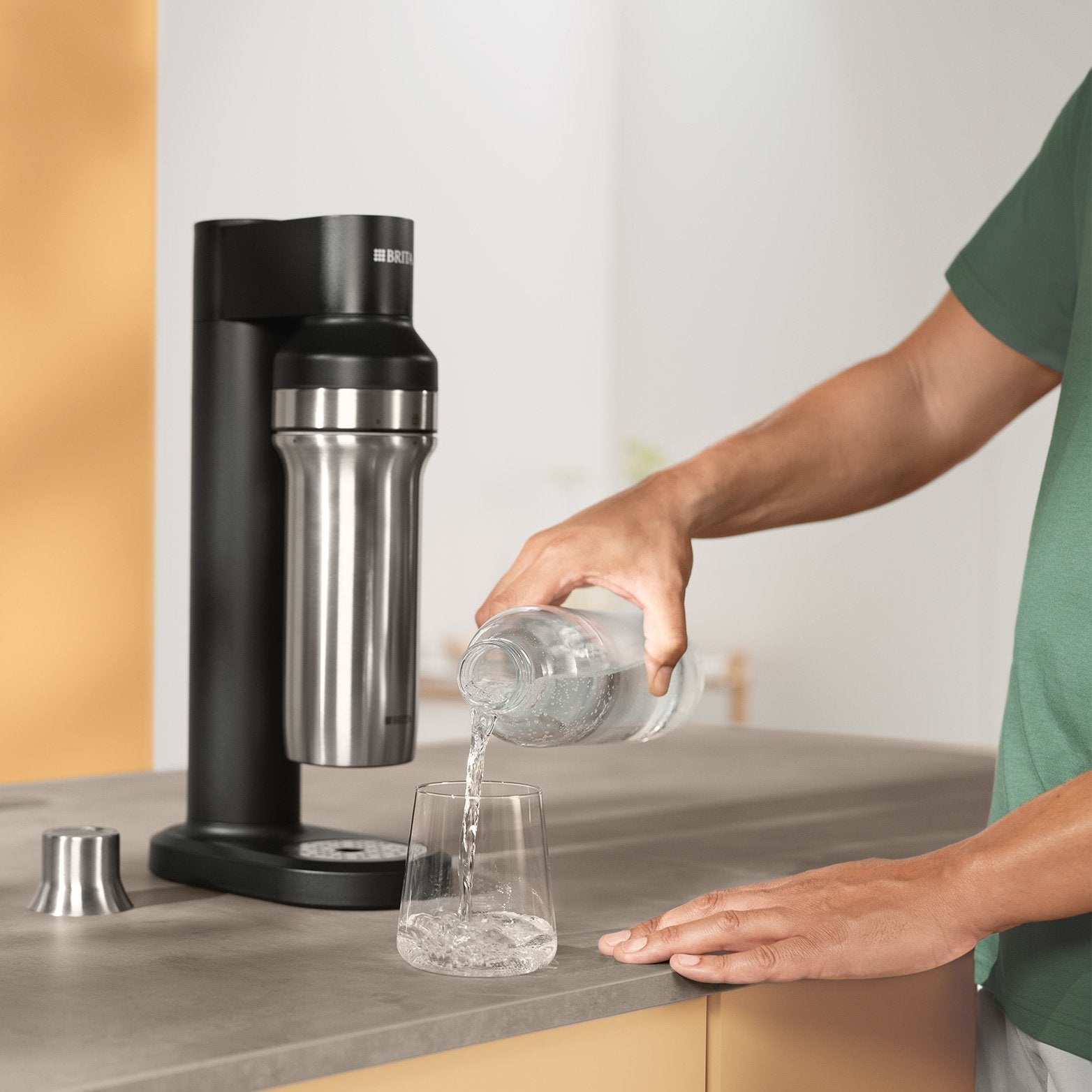 Brita Sodatrio Glass Bottle Pack 2