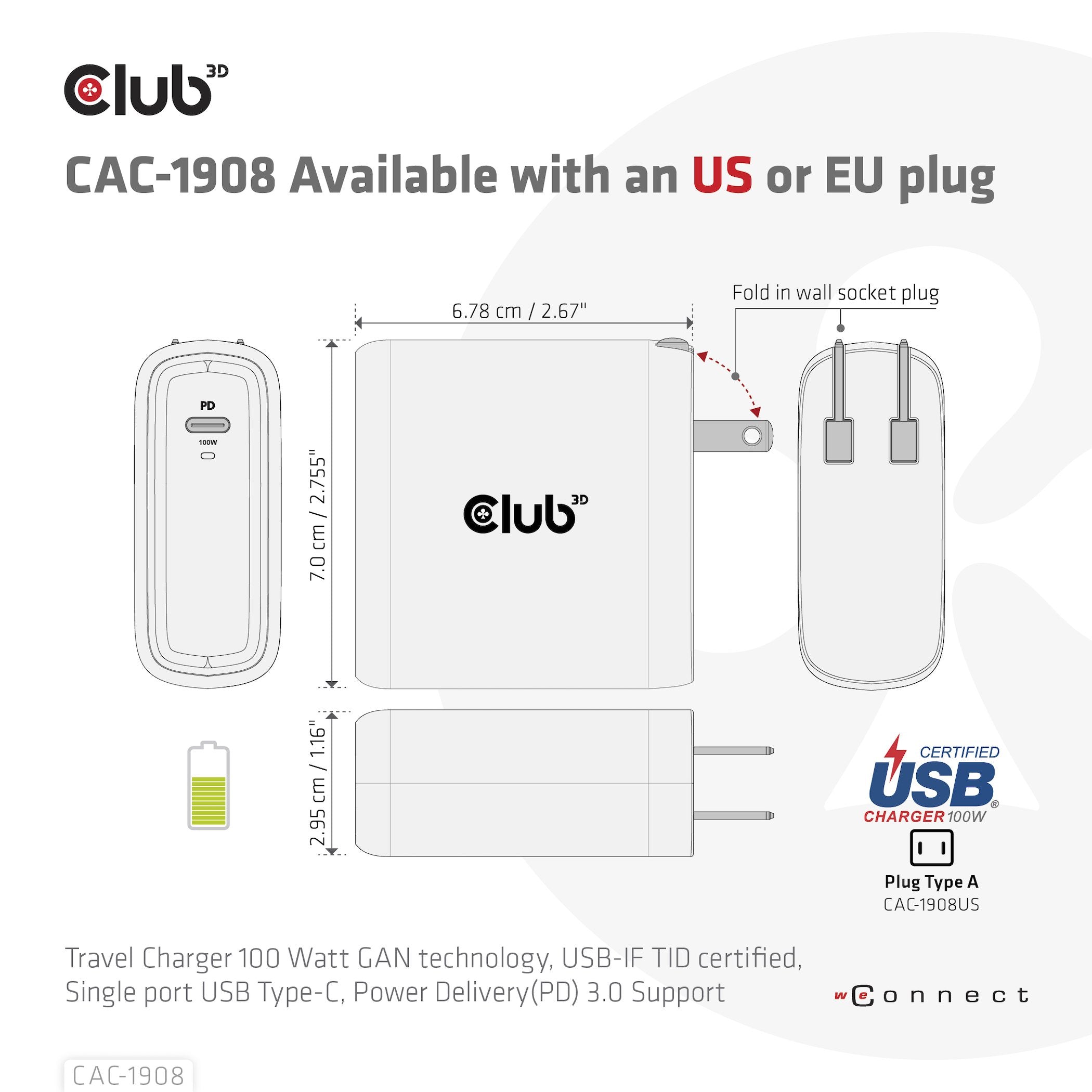 EAN 8719214472337 - CLUB3D CAC-1908 cargador de dispositivo móvil Mando para videojuegos, Ordenador portátil, Teléfono móvil, imagen 7